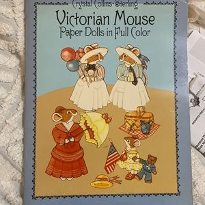 Original Dover 1986 pub., Victorian Mouse Paper Dolls in full color.